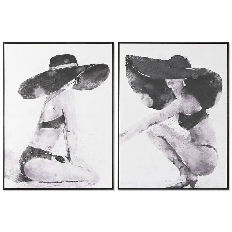 Cadre DKD Home Decor Chapeau (90 x 4 x 120 cm) (2 Unités)