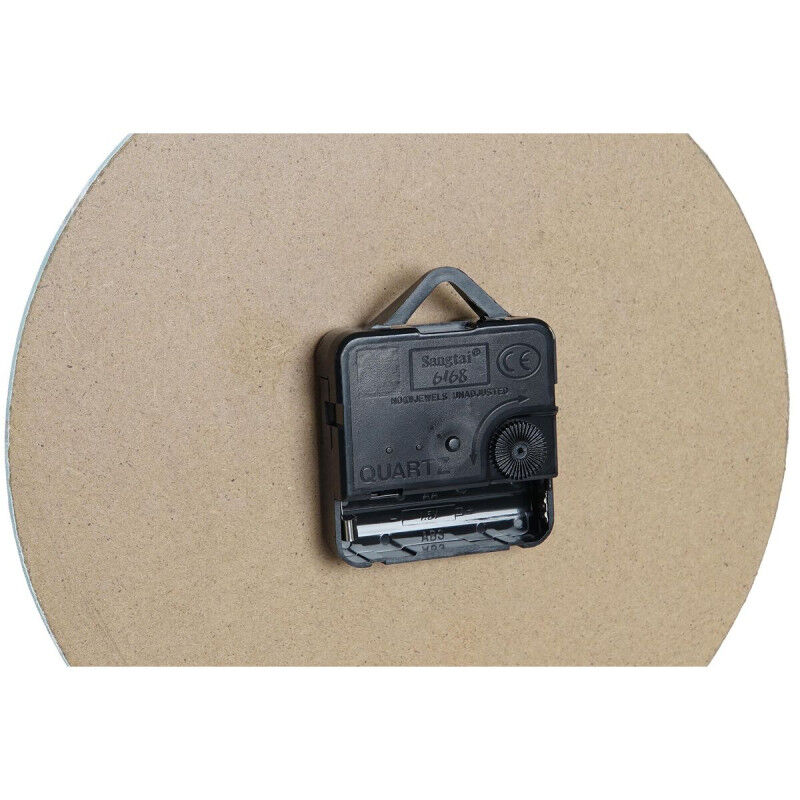 Horloge Murale DKD Home Decor Multicouleur Phare Bois MDF méditerranéen (2 Unités) (20 x 3 x 20 cm)