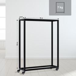 Range-b?ches Hilta 25x80x100 cm noir