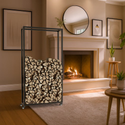 Kaminholzständer Hilta 25x80x150 cm