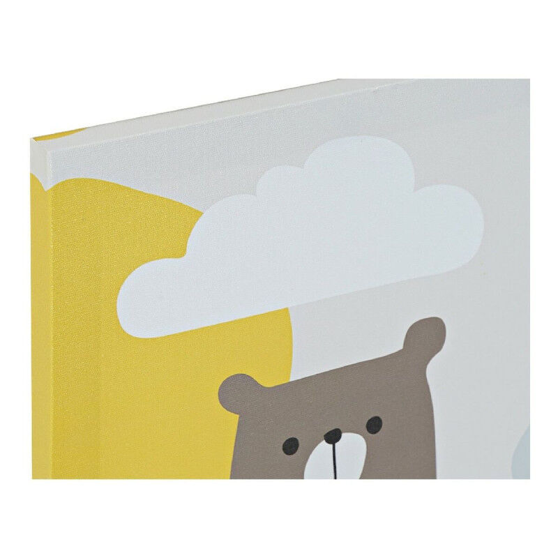 Cadre DKD Home Decor Animals Toile Enfant animaux (30 x 1,8 x 40 cm) (6 Unités)