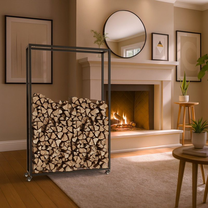 Range-b?ches Hilta 25x100x150 cm noir