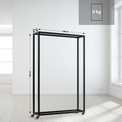 Range-b?ches Hilta 25x100x150 cm noir