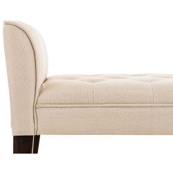 Banquette Cléopâtre, crème foncé antique