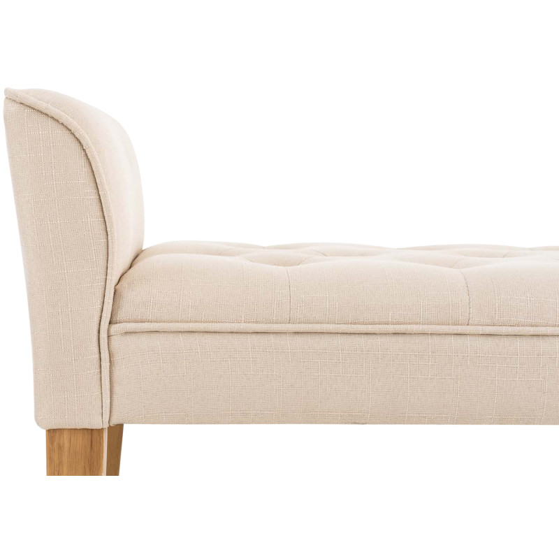 Banquette Cléopâtre, crème clair antique