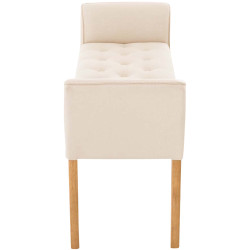 Chaise longue Cl?op?tre, cr?me clair antique