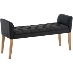 Banquette Cléopâtre, gris clair antique