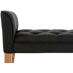 Banquette Cléopâtre, gris clair antique