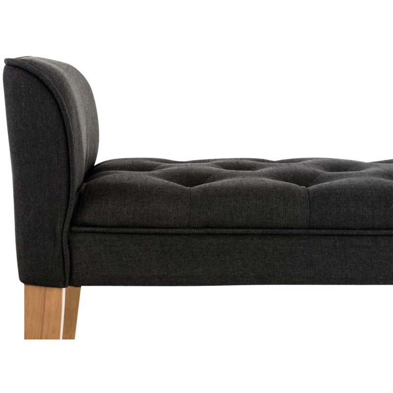 Banquette Cléopâtre, gris clair antique