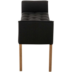 Chaise Longue Cleopatra Tapizado en Tela Gris oscuro,Antiguo claro