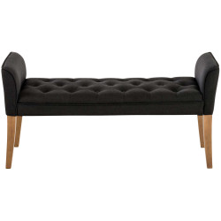 Chaise Longue Cleopatra Tapizado en Tela Gris oscuro,Antiguo claro