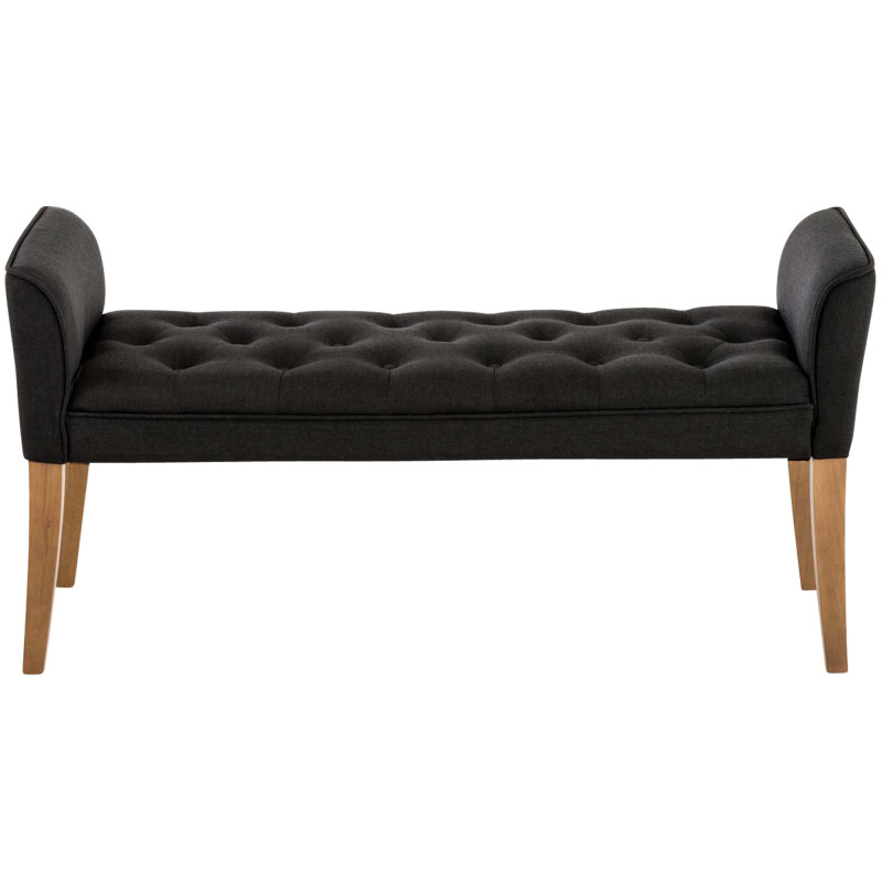 Banquette Cléopâtre, gris clair antique