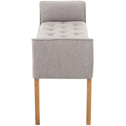 Banquette Cléopâtre, gris clair antique