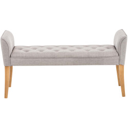 Banquette Cléopâtre, gris clair antique