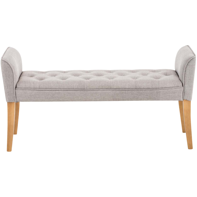 Banquette Cléopâtre, gris clair antique