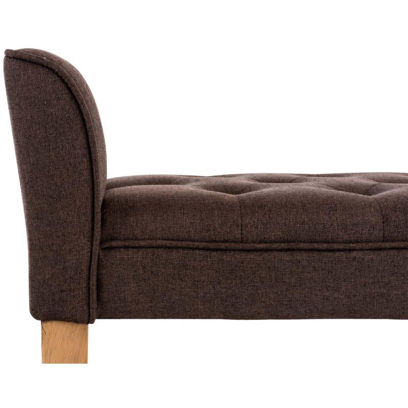 Chaise longue Cl?op?tre, marron clair antique