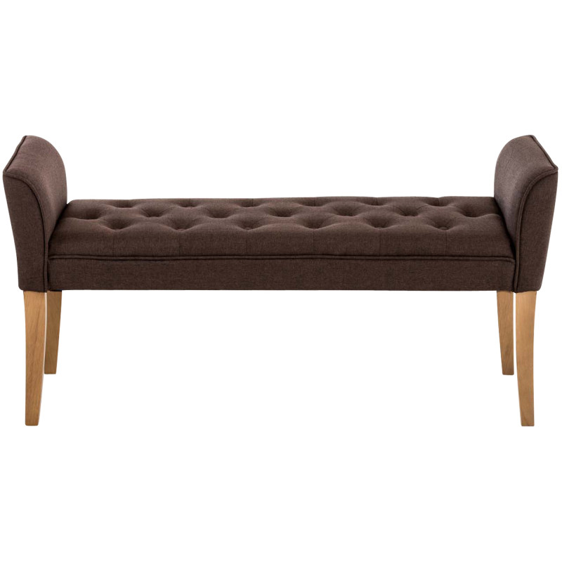 Banquette Cléopâtre, marron clair antique