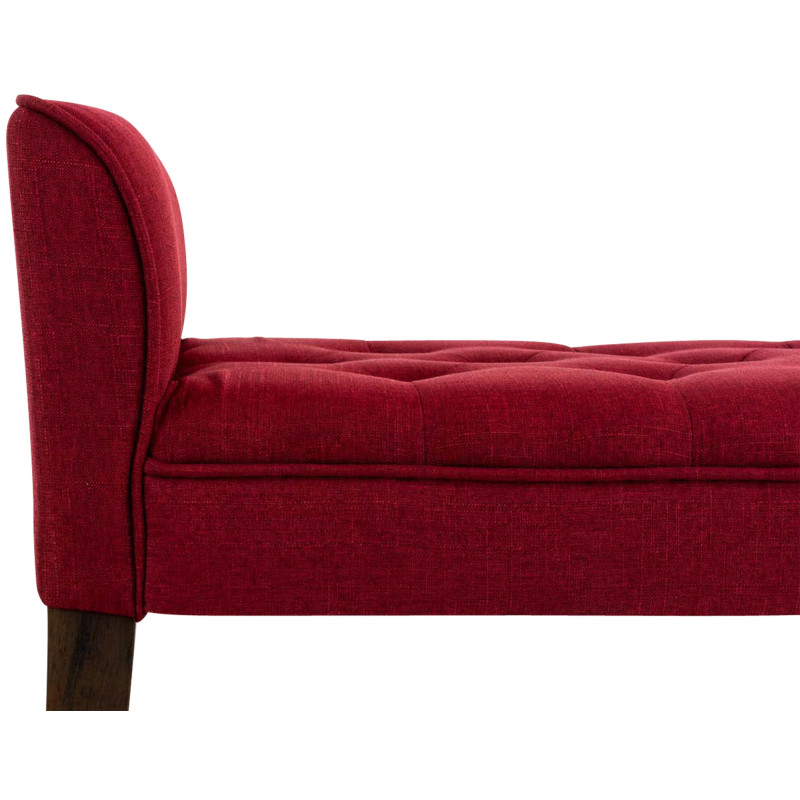 Chaise longue Cl?op?tre, rouge fonc? antique