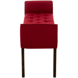 Chaise Longue Cleopatra Tapizado en Tela Rojo,Antiguo oscuro