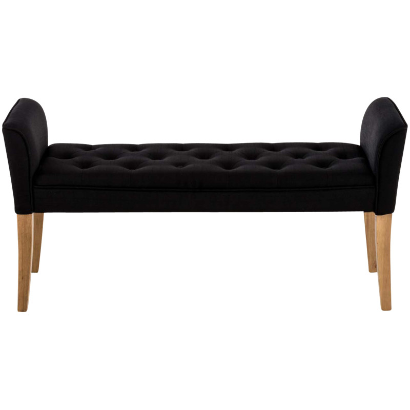 Chaise longue Cl?op?tre, noir clair antique