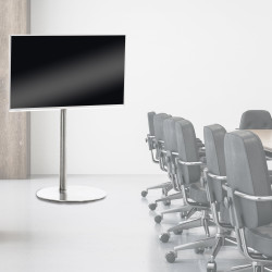 Soporte De Pie Para TV De Plasma De 32 - 65" Redonda,Acero inoxidable