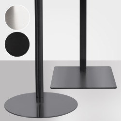 Meuble TV rond noir mat