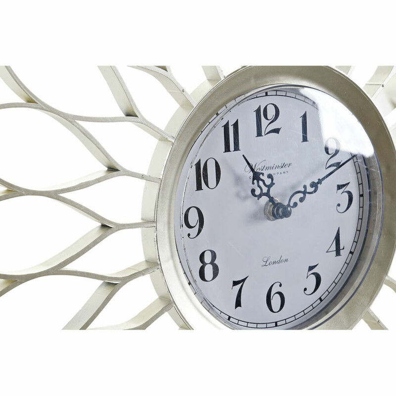 Montre DKD Home Decor Argent Champagne polypropylène Miroir (5 pcs) (2 pcs)