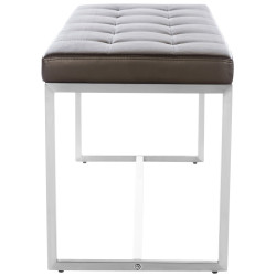 Panchina design Barci in similpelle marrone