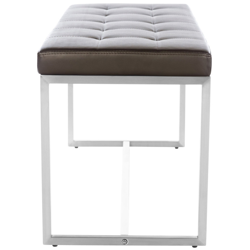 Panchina design Barci in similpelle marrone