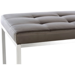 Panchina design Barci in similpelle marrone