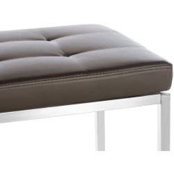 Panchina design Barci in similpelle marrone