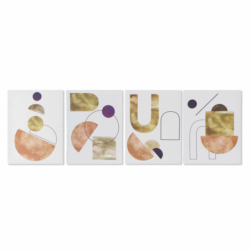 Cadre DKD Home Decor S3018133 Abstrait Moderne (30 x 1,8 x 40 cm) (4 Unités)