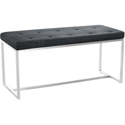 Banquette Barci, tissu gris foncé