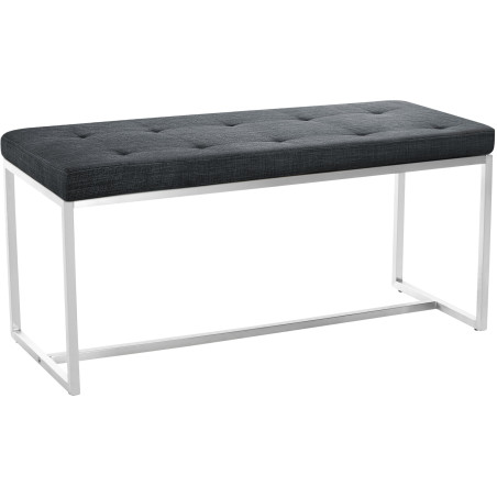 Banquette Barci, tissu gris foncé