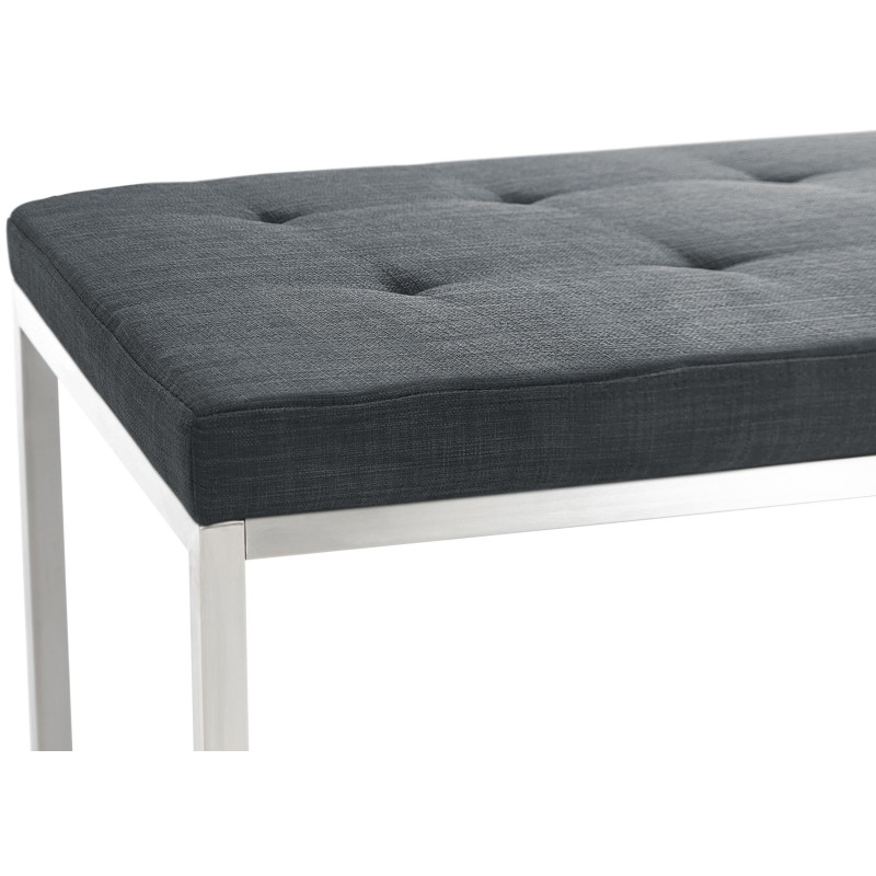 Banquette Barci, tissu gris fonc?