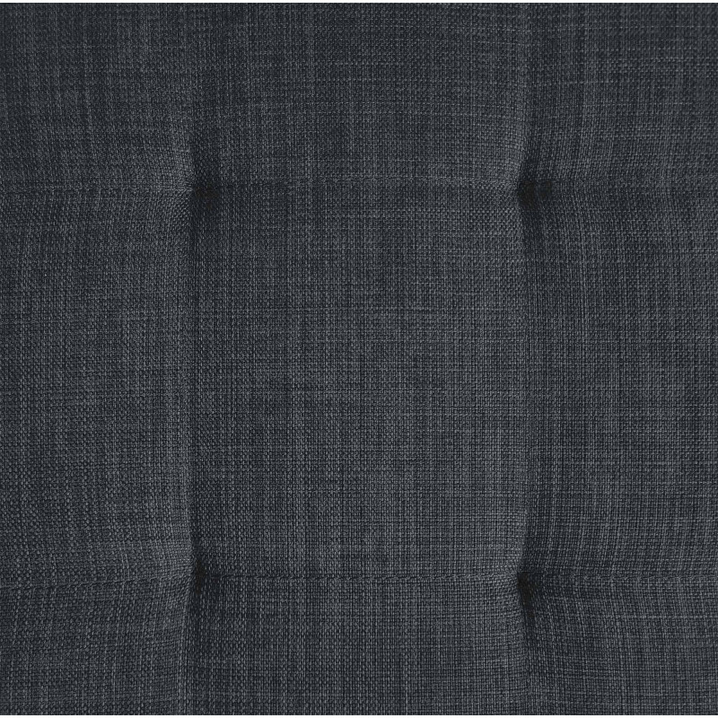 Banquette Barci, tissu gris foncé