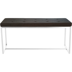 Banquette Barci, tissu marron