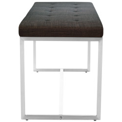 Banquette Barci, tissu marron