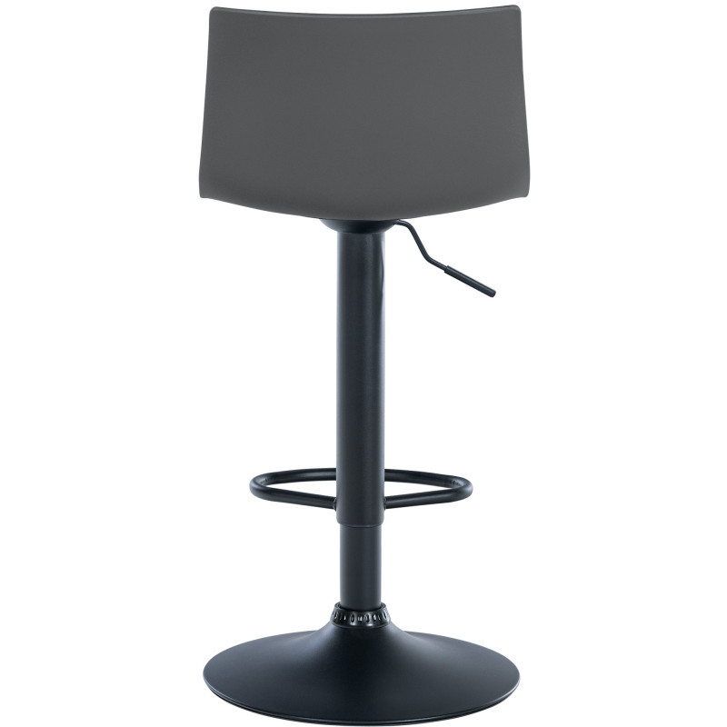 Tabouret de bar Branford en plastique gris