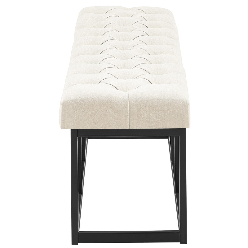 Banc en tissu Amun B150 crème