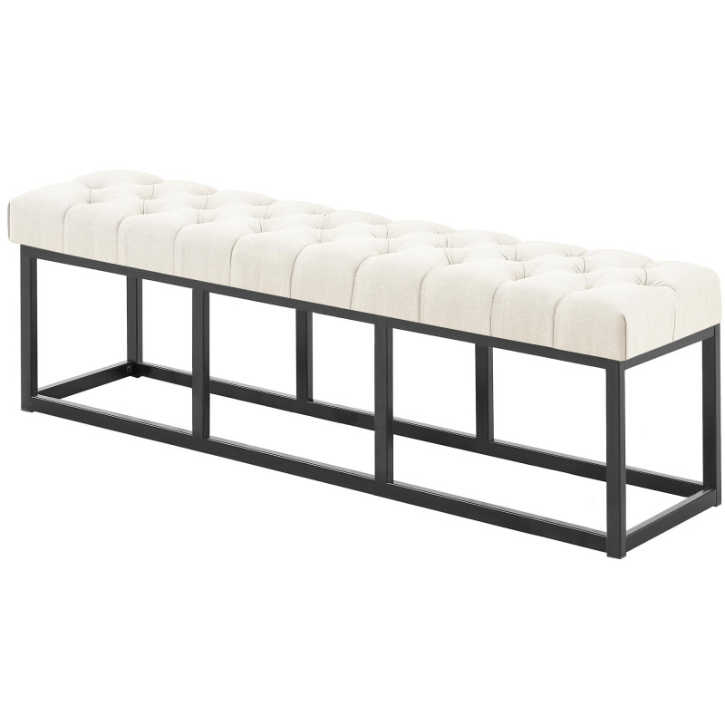 Banc en tissu Amun B150 cr?me