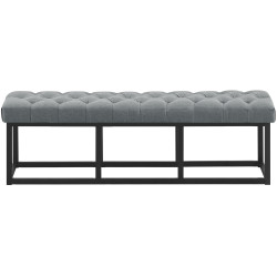 Banc Amun, tissu B150, gris foncé