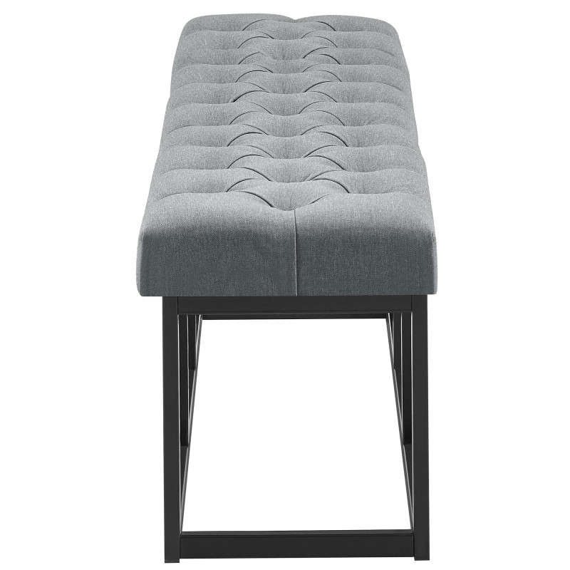 Banc Amun, tissu B150, gris fonc?