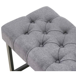 Banc Amun, tissu B150, gris fonc?
