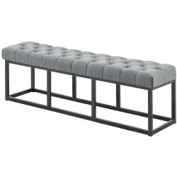 Banc Amun, tissu B150, gris fonc?