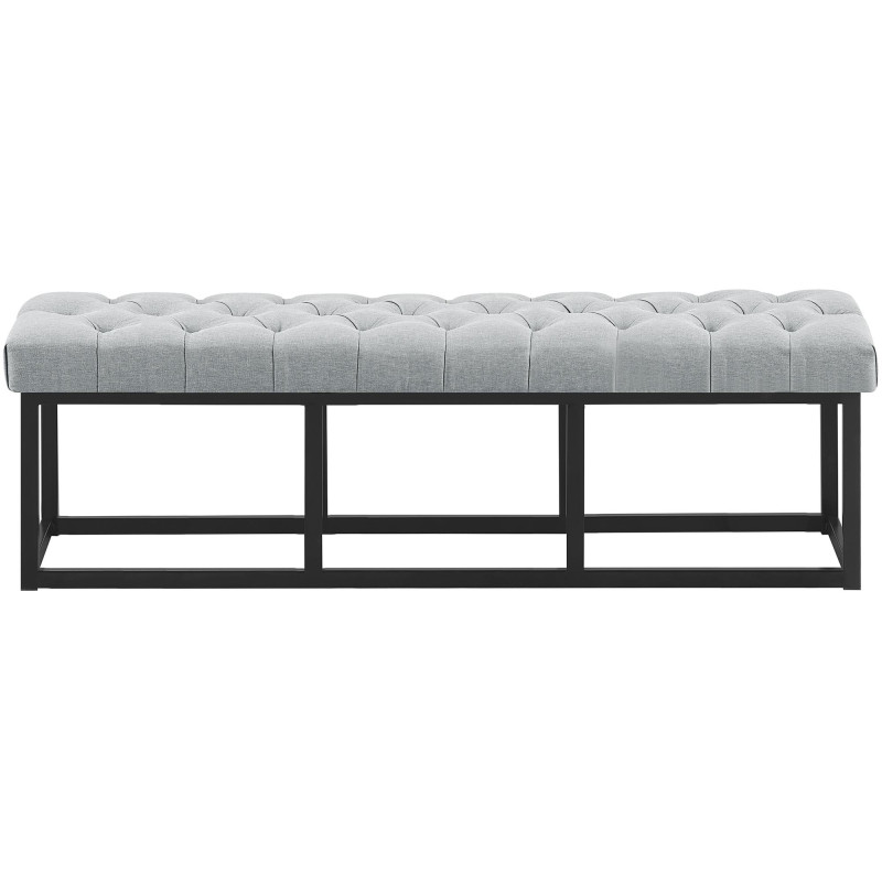 Banc en tissu Amun B150 gris