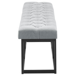 Banc en tissu Amun B150 gris