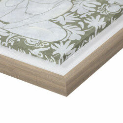 Cadre DKD Home Decor 42 x 3 x 42 cm Fleurs Scandinave (2 Unités)