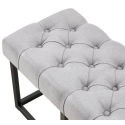 Banc en tissu Amun B150 gris