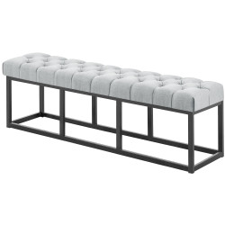 Banc en tissu Amun B150 gris
